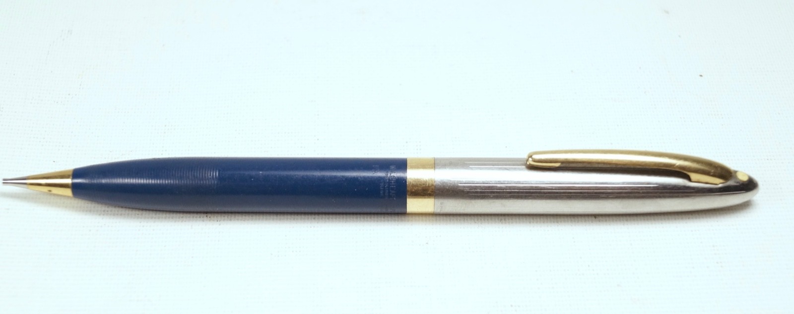 Sheaffer Sentinel Mechanical Pencil Blue Barrel Gold Filled Trim Loose Cap Ring
