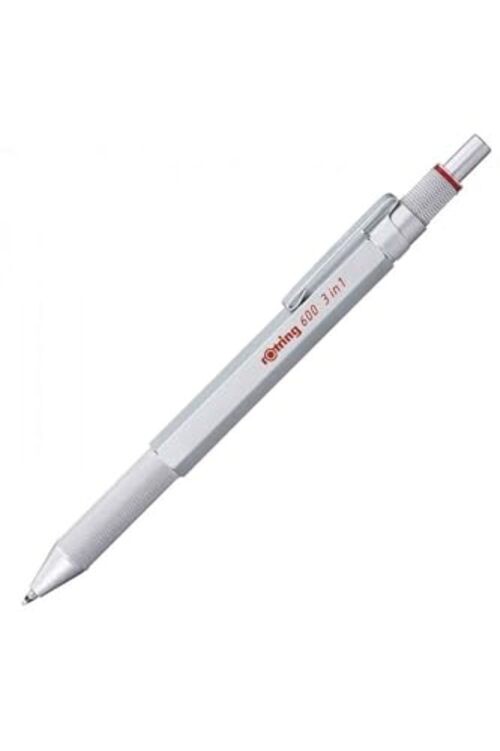 600 3-in-1 Multicolor Pen and Mechanical Pencil, Switches Between 2 Black