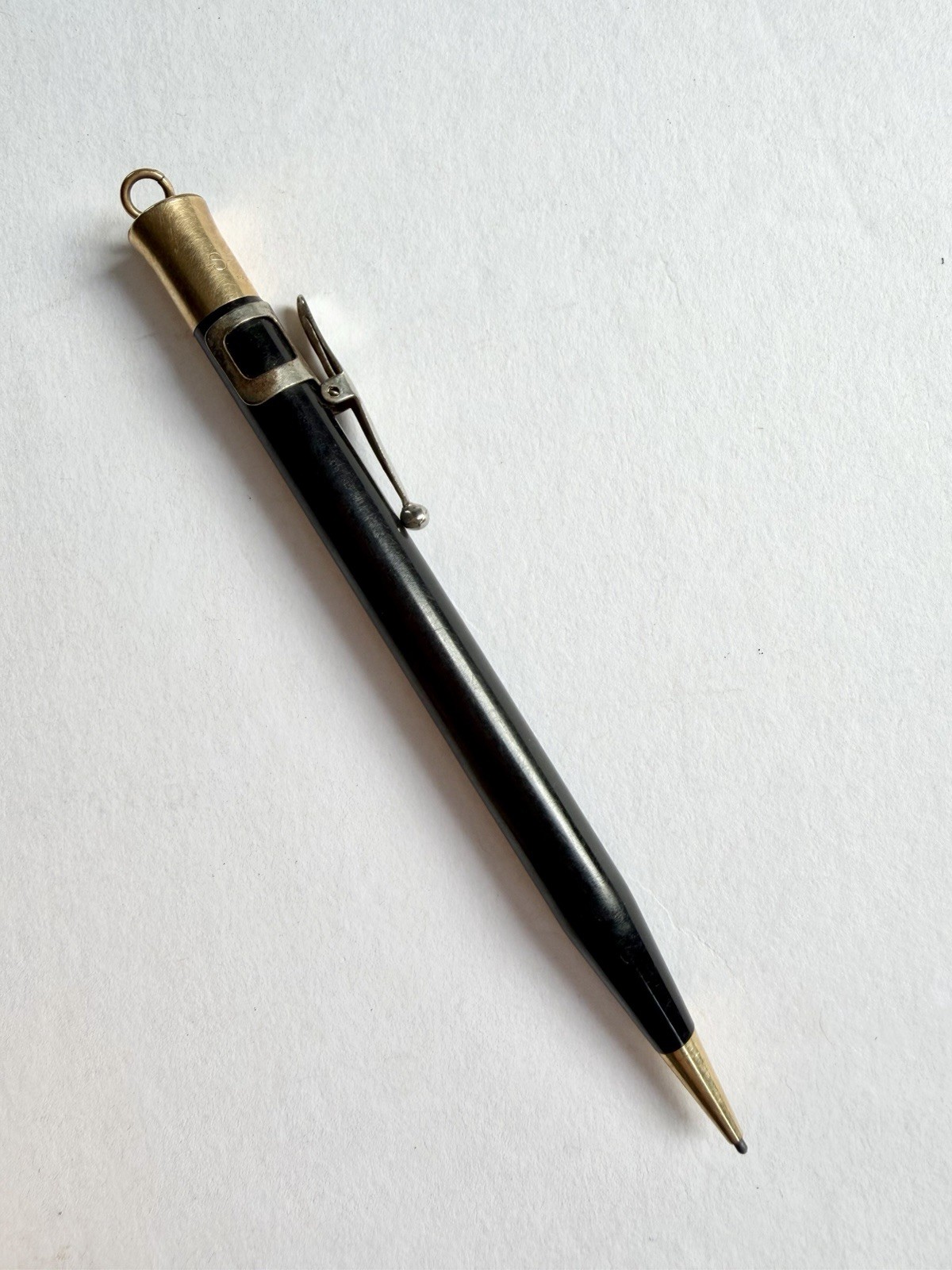 Antique Sheaffer’s Lifetime Gold Filled Mechanical Pencil Crown Top Black