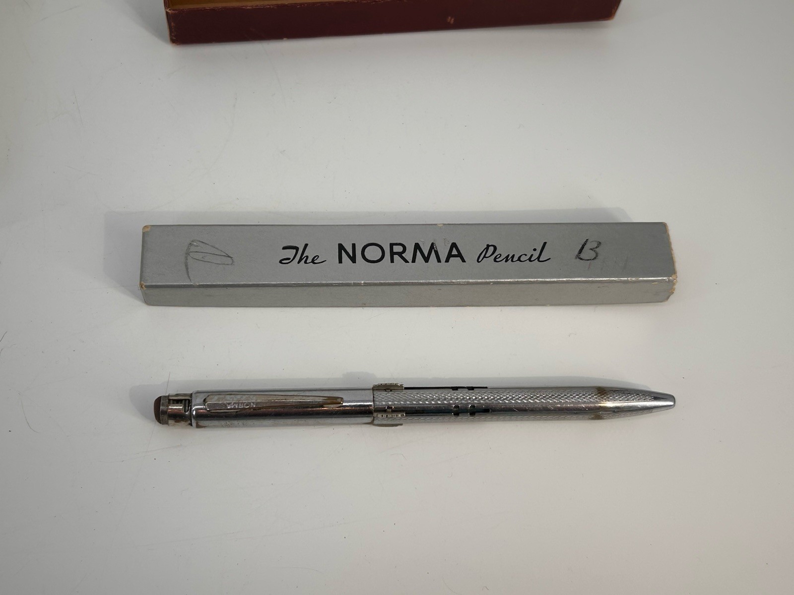 Vintage Norma Mechanical Pencil #104 Chrome Multi 4 Color with Box Instructions