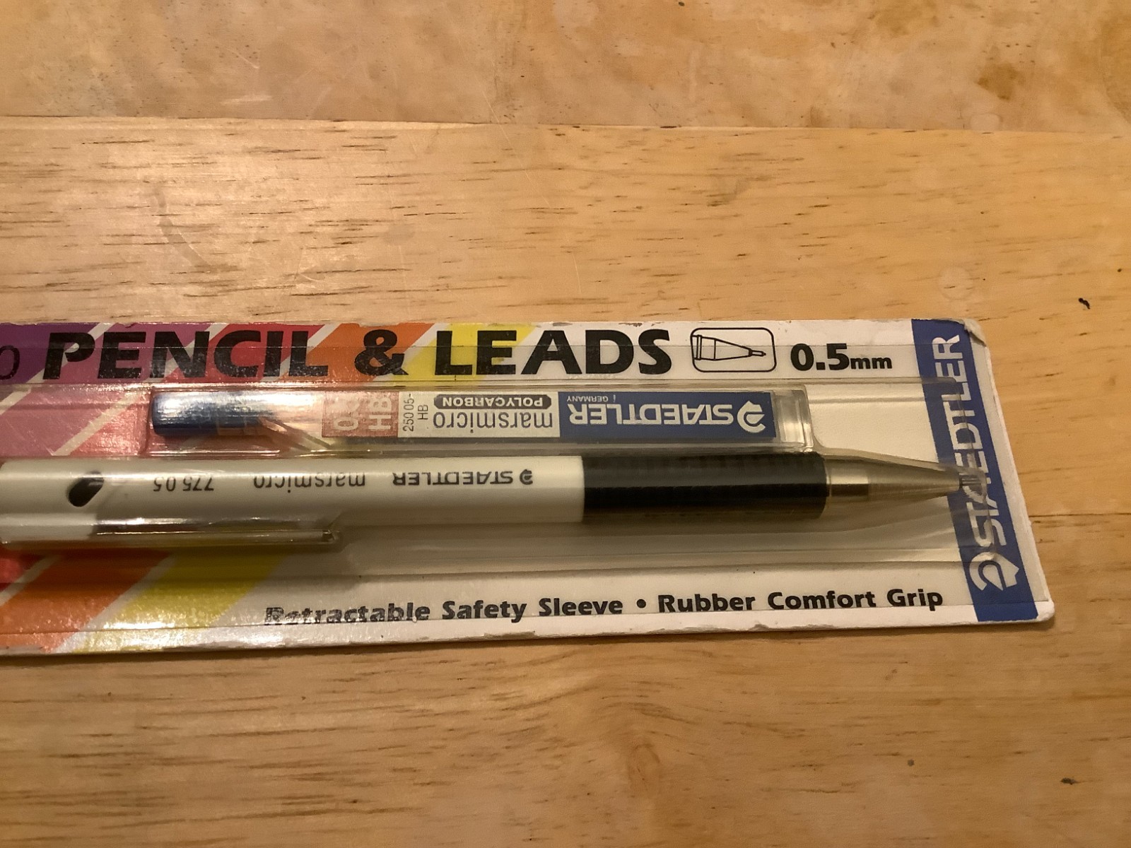 Vintage Staedtler Marsmicro 775 05 White Mechanical Pencil and Leads New NIP