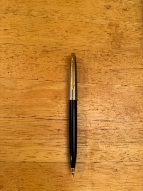 Vintage Parker 45 Automatic 0.5mm Pencil Black W/Chrome &Gold-New OS in Box