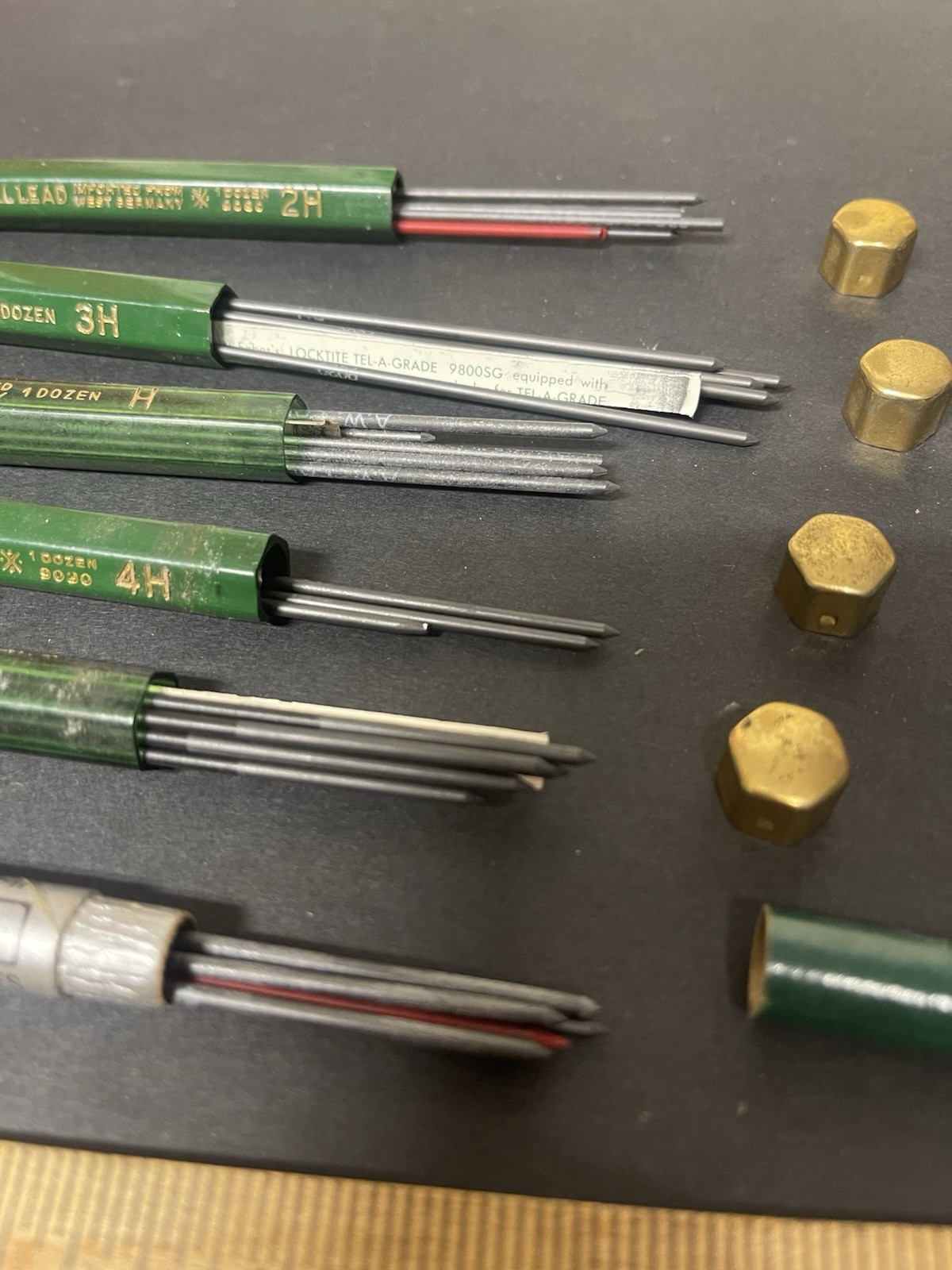 Lot Of Vintage A.W. Faber Castell Refill Leads Germany 3H 2H 4H H