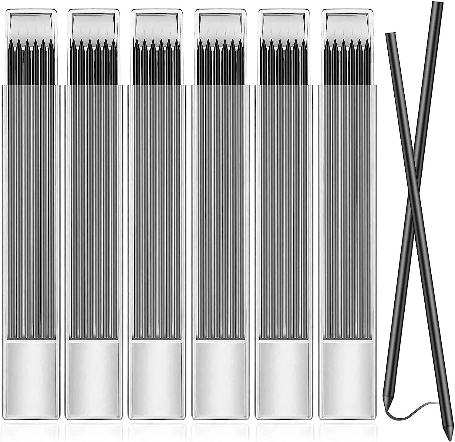 36 PCS 2.8mm Pencil Lead Refills for Carpenter Pencil Mark Pencils Solid Deep…