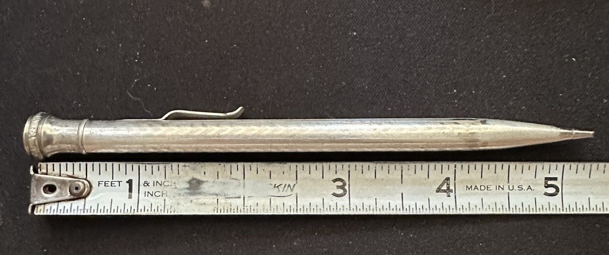 Vintage Eversharp Mechanical Pencil Tripple Silver Plated Art Deco