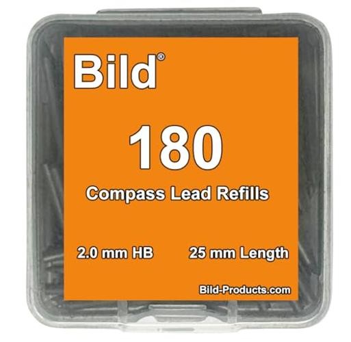 180 Pieces Lead Refills – 2.0 mm Compass Compass