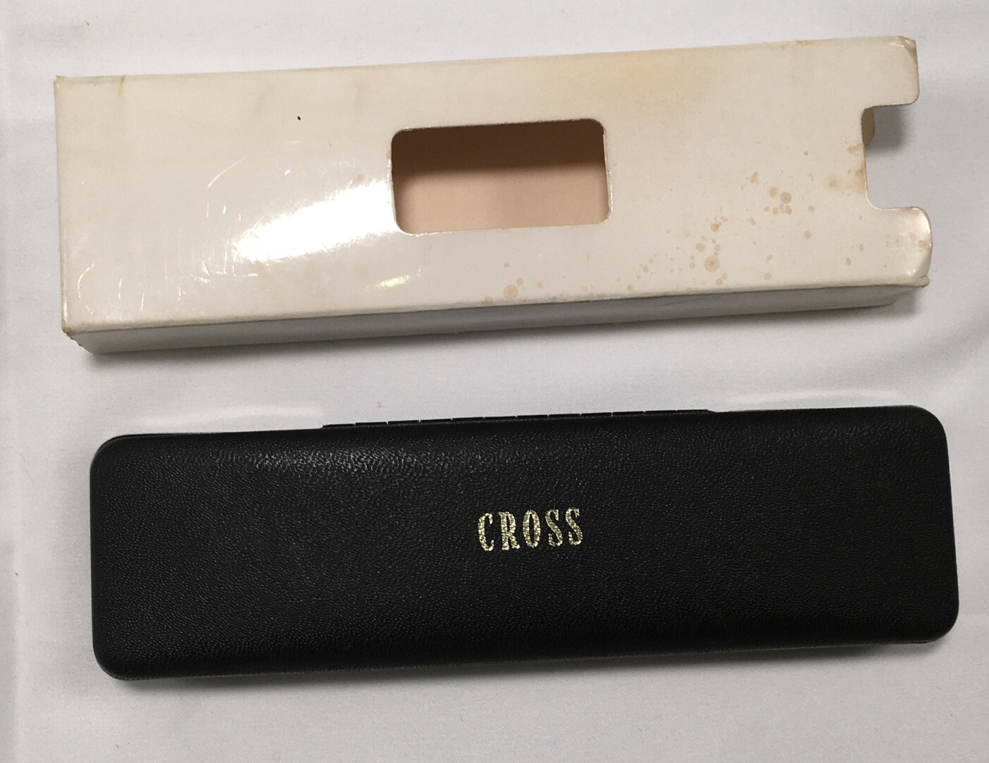 VTG UNUSED 1970’S 14K GOLD FILLED CROSS PENCIL IN ORIGINAL BOX & DUST COVER
