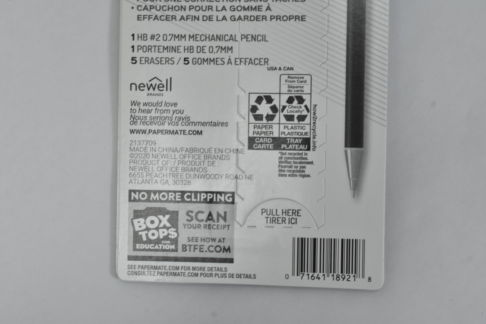 3 Pack Paper Mate Advanced #2 Metal Mechanical Pencil with Erasers 0.7mm Black