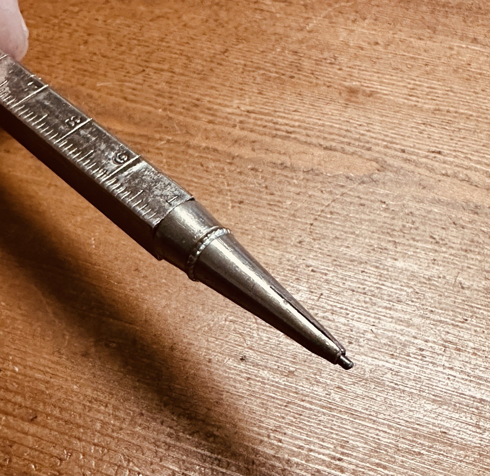Vintage Metal Twist Pencil Telescoping/Retractable Ruler 12”/30cm Germany Made