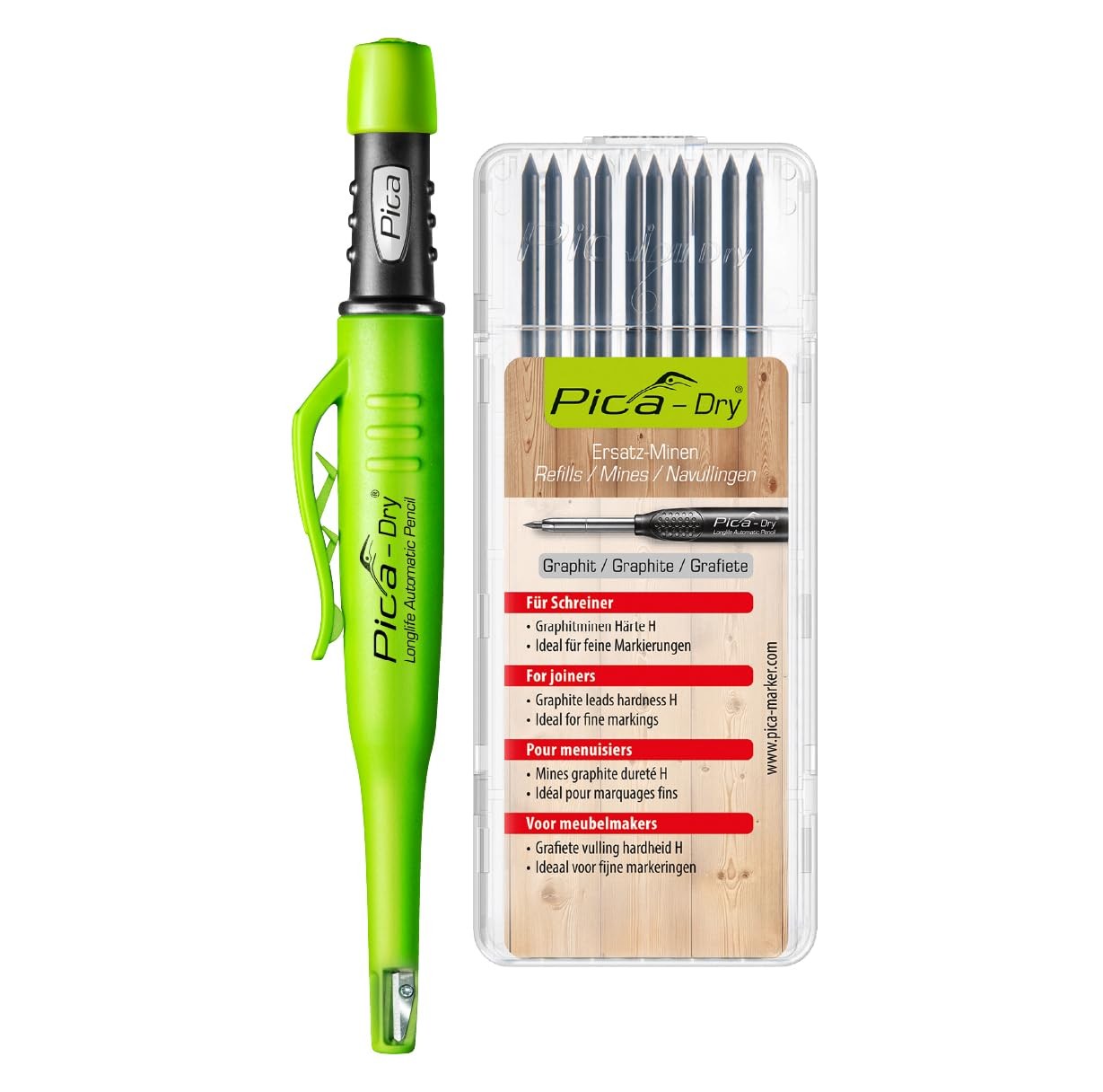 Pica Dry Bundle (1 x 3030 Pencil + 1 x 4050 Refill) in Blister Packaging