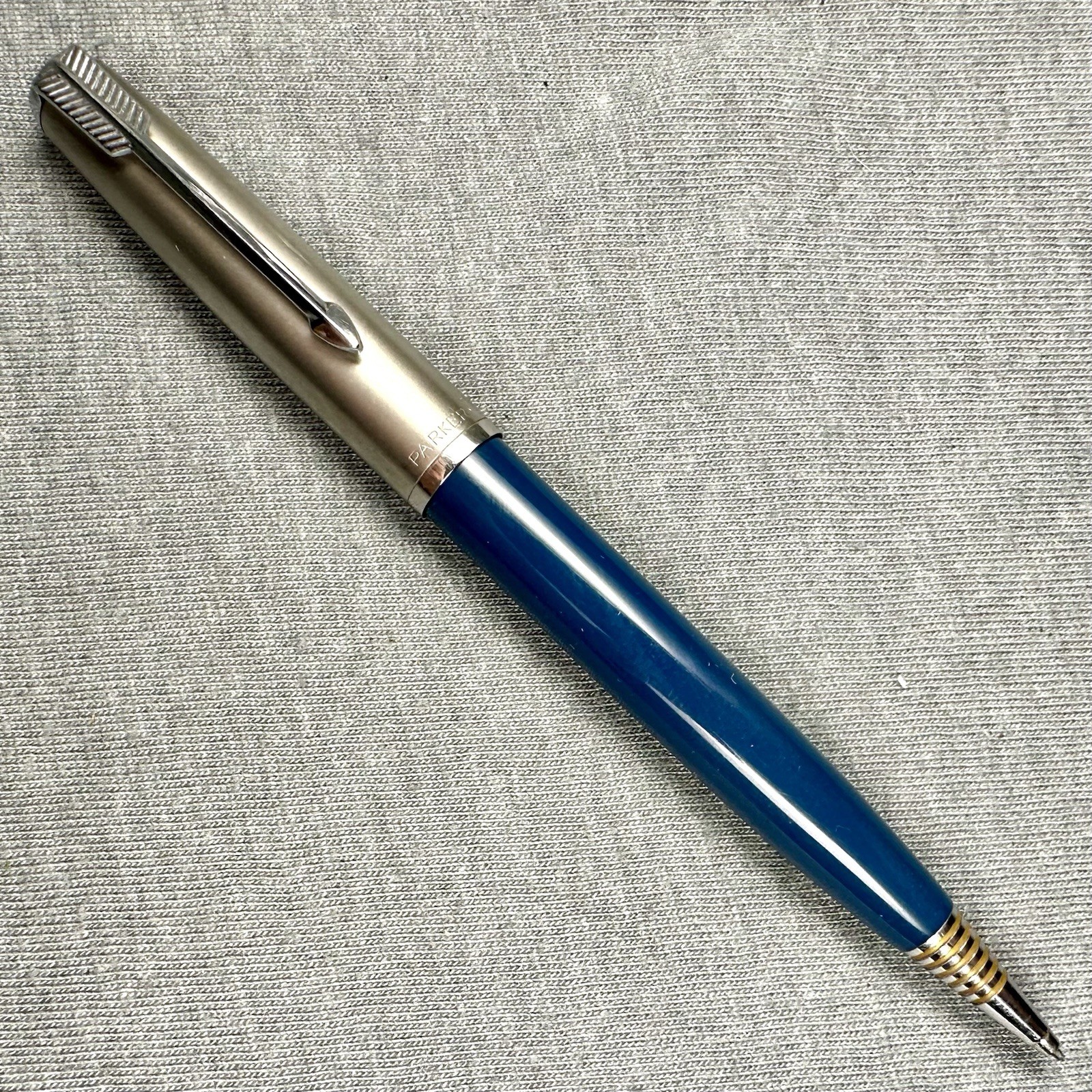 1948 Parker 51 Demi Repeater Pencil Teal Blue w/Stainless Steel Lusterloy Cap