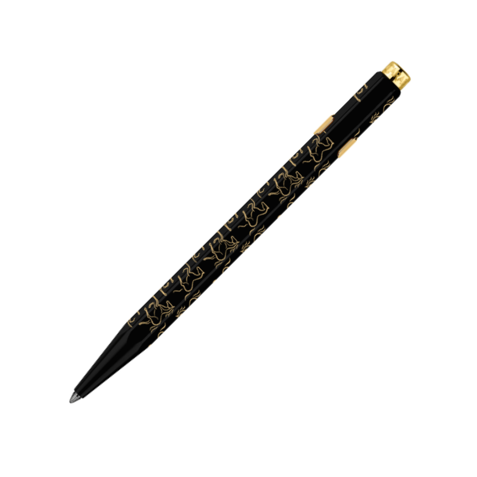 Caran d’Ache 849 Metal Ballpoint Pen in Horse Black – NEW in Box