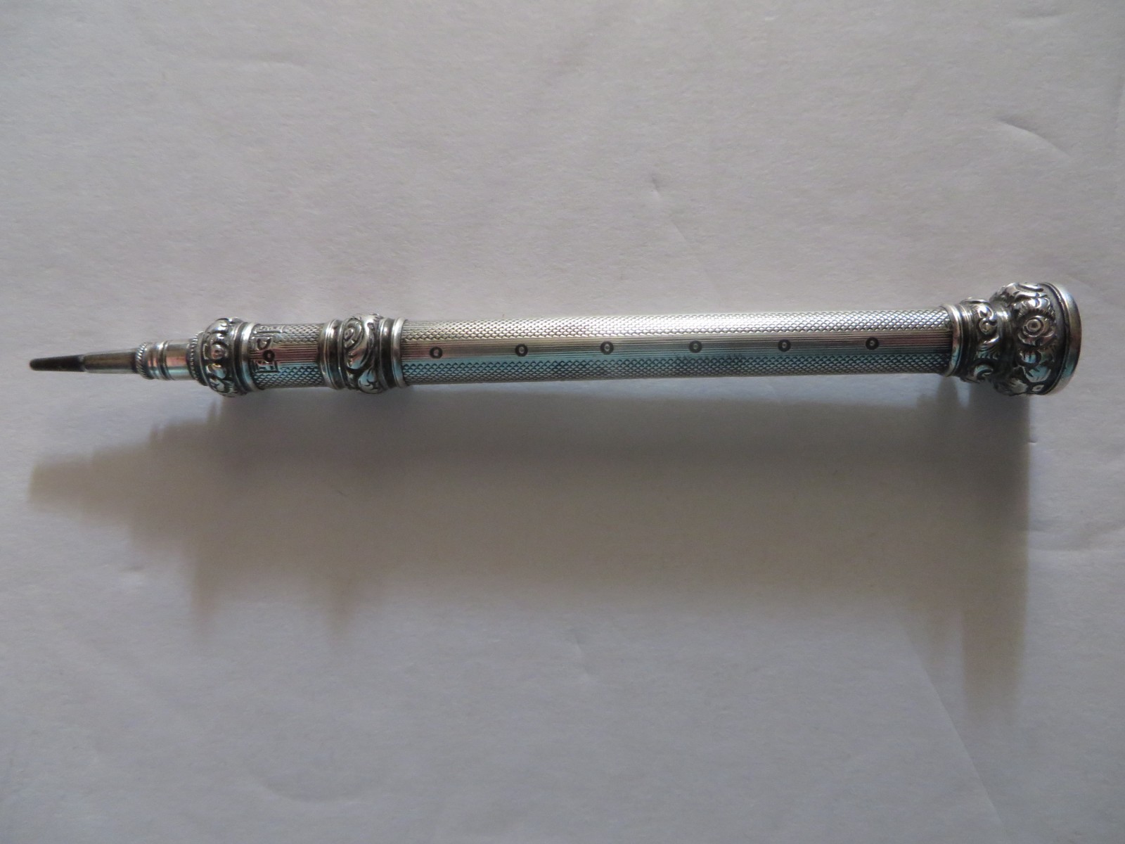 Joseph Willmore Sterling Silver Propelling Pencil Date Mark 1831-2 Birmingham