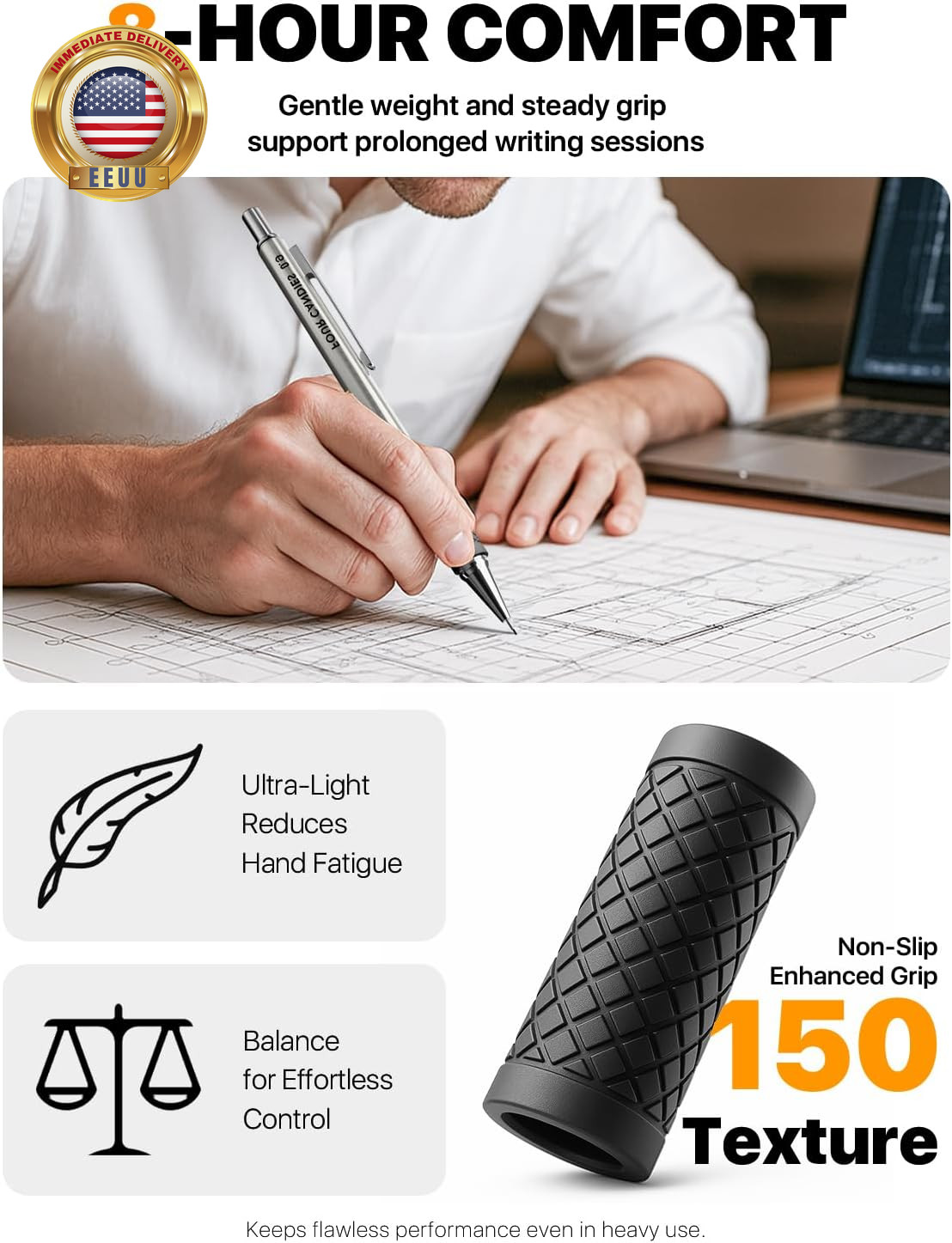 3PCS Metal Mechanical Pencil Set with 0.9Mm Bold Point, 360 Leads, 12 Erasers, A