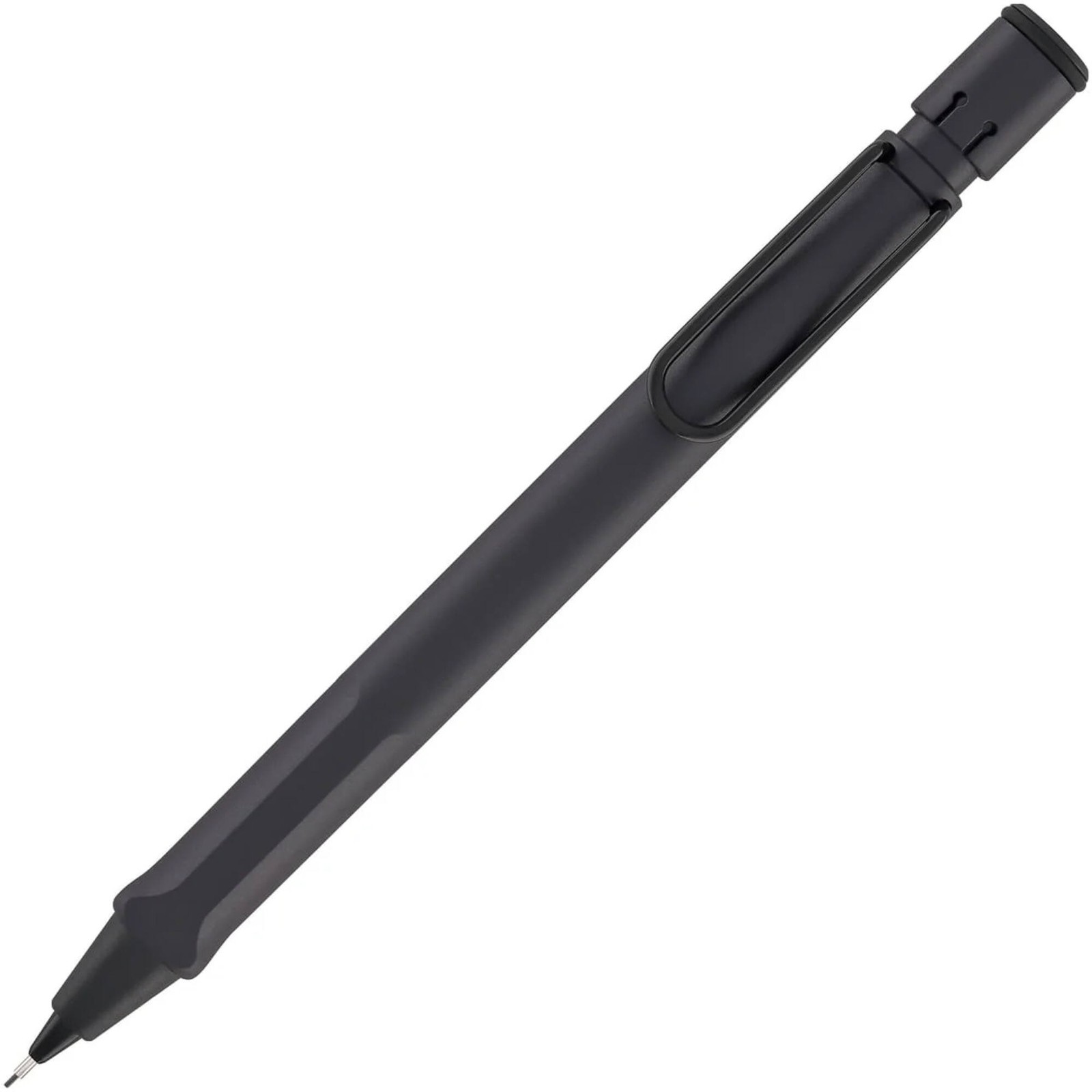 Lamy Mechanical Pencil Safari Steel Black 0.5 mm Lead Ergonomic Grip L1E2SBK