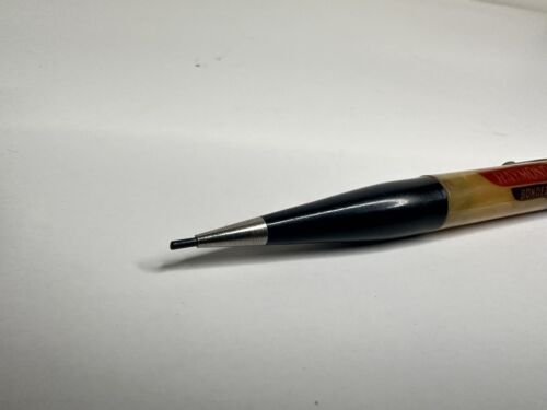 Antique Art Deco bakelite butterscotch multi color mechanical Advertising Pencil