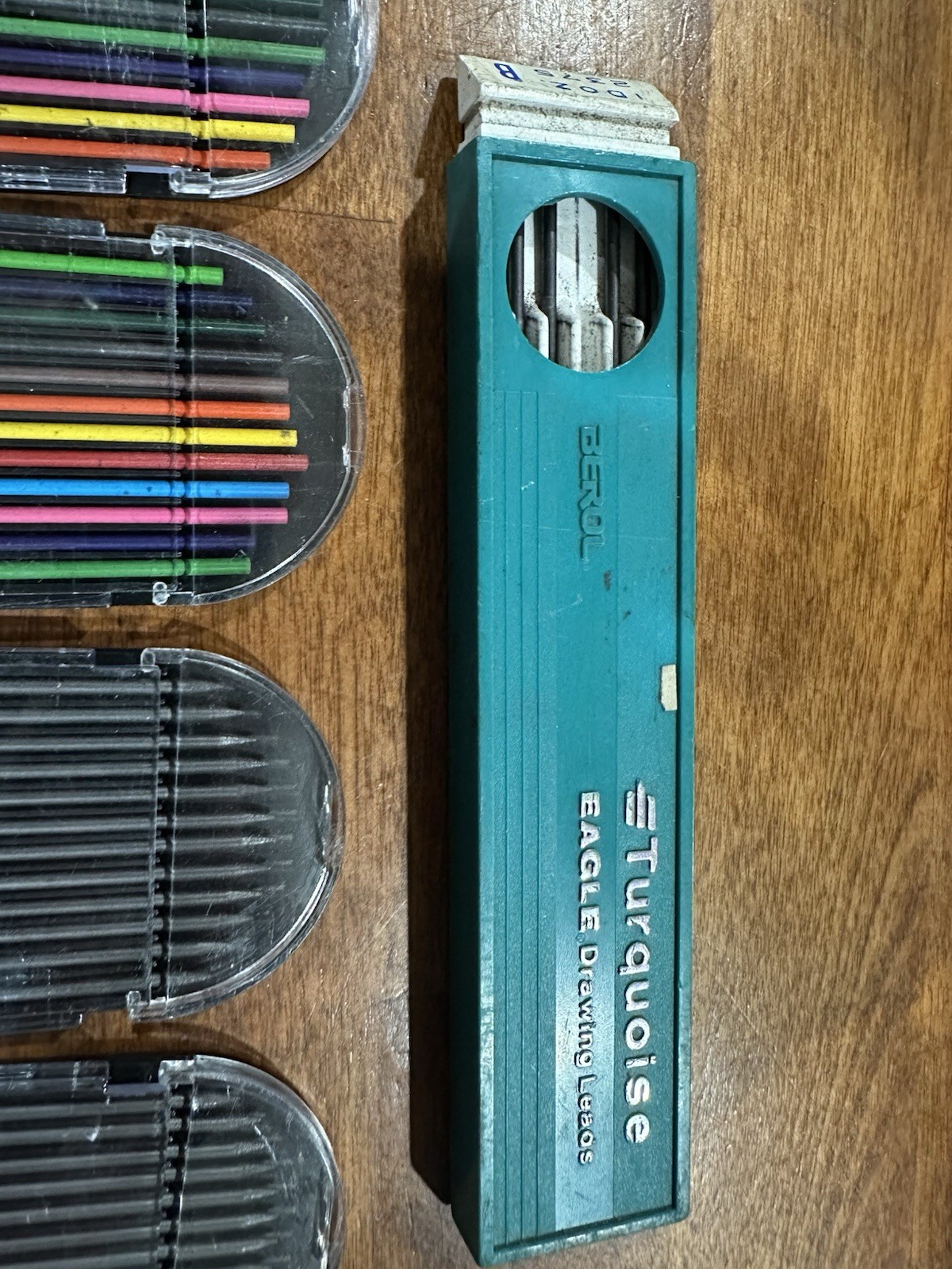 Vintage Turquoise Eagle Drawing Leads Plus Extra Incl. Colored