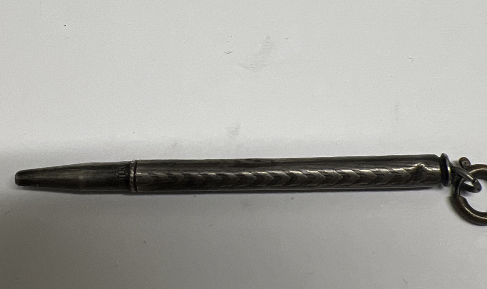 Antique Sterling Silver Mechanical Pencil Pendant (WORKS!)