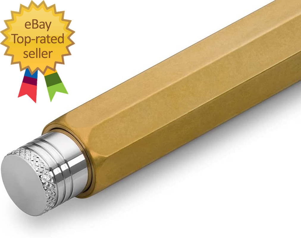 SKETCH up Clutch Pencil 5.6 Mm 5B Brass with Lead Refill I Pencil 10.5 Cm