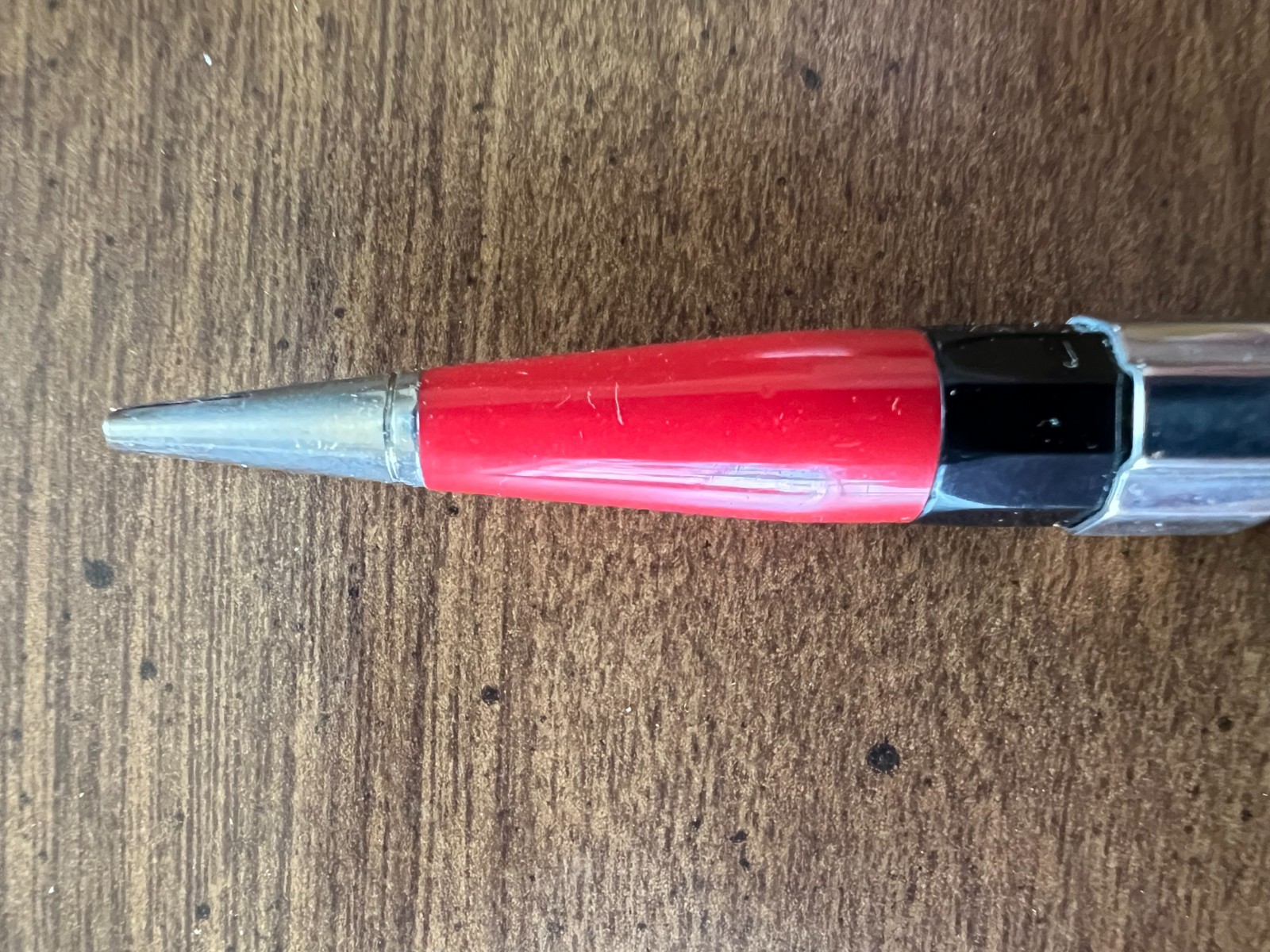 Autopoint Mechanical Pencil Black/Red w/ Vintage Faber & Staedtler Lead Tubes