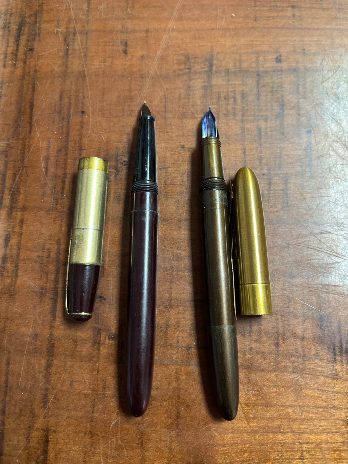 Lot Of (19) Vintage Mechanical Pencils, Fountain Pens, And Pencils