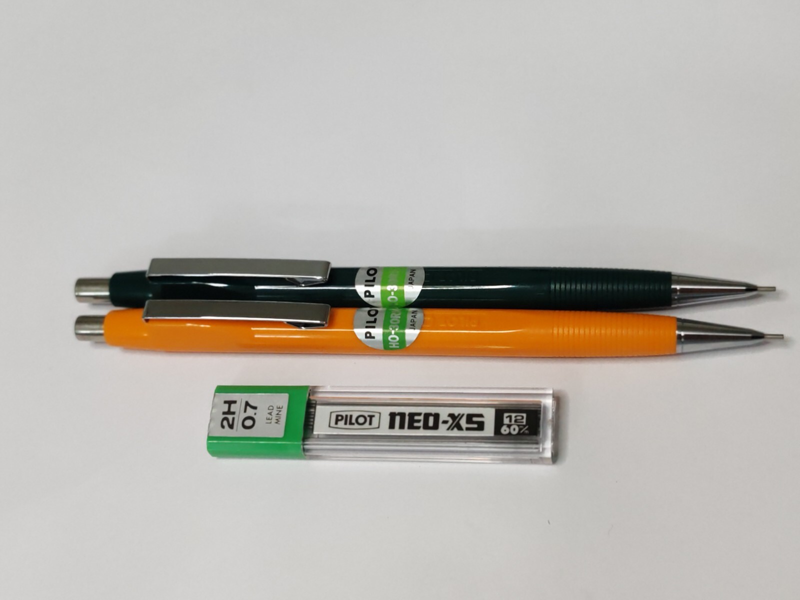 Pilot HO-30RK-07 Mechanical Pencil Vintage New Very Rare 2 Pcs, Japan . 1970s