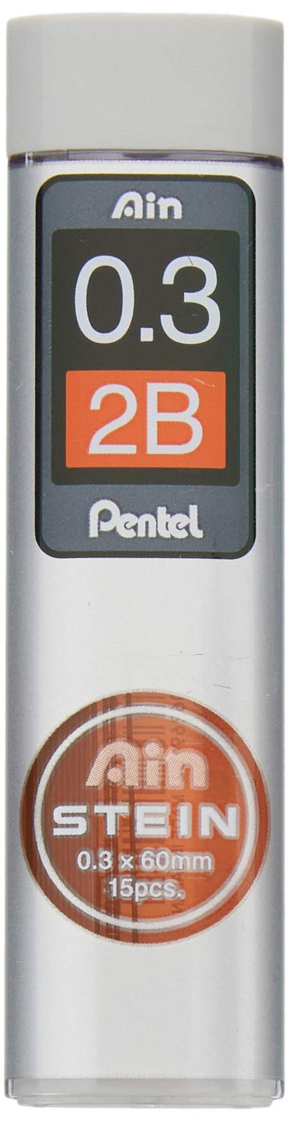 15 Count Ain Stein 2B Mechanical Pencil Leads 0.3mm Fine Writing Instrument