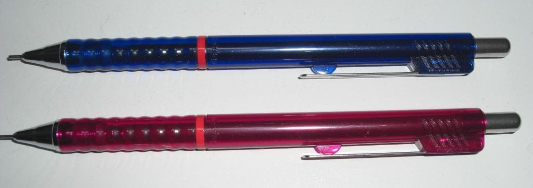 rOtring Tikky II 0.5mm Mechanical Pencil Set of 2 Clear Blue Bordeaux Drafting