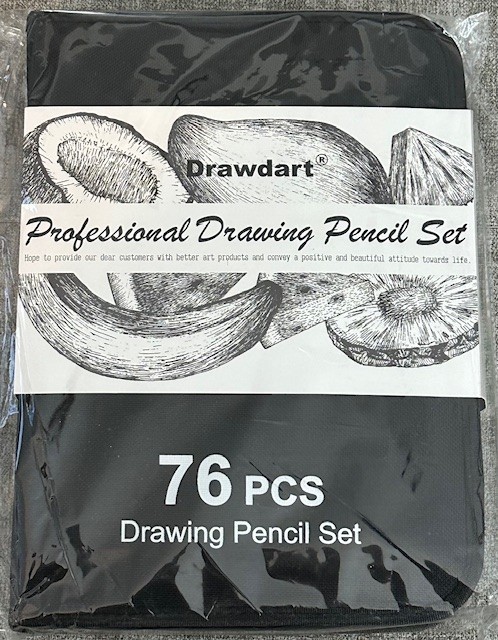 Drawdart Art Supplies Professional Drawing Pencils Set – 76 PCS ~ Brand New