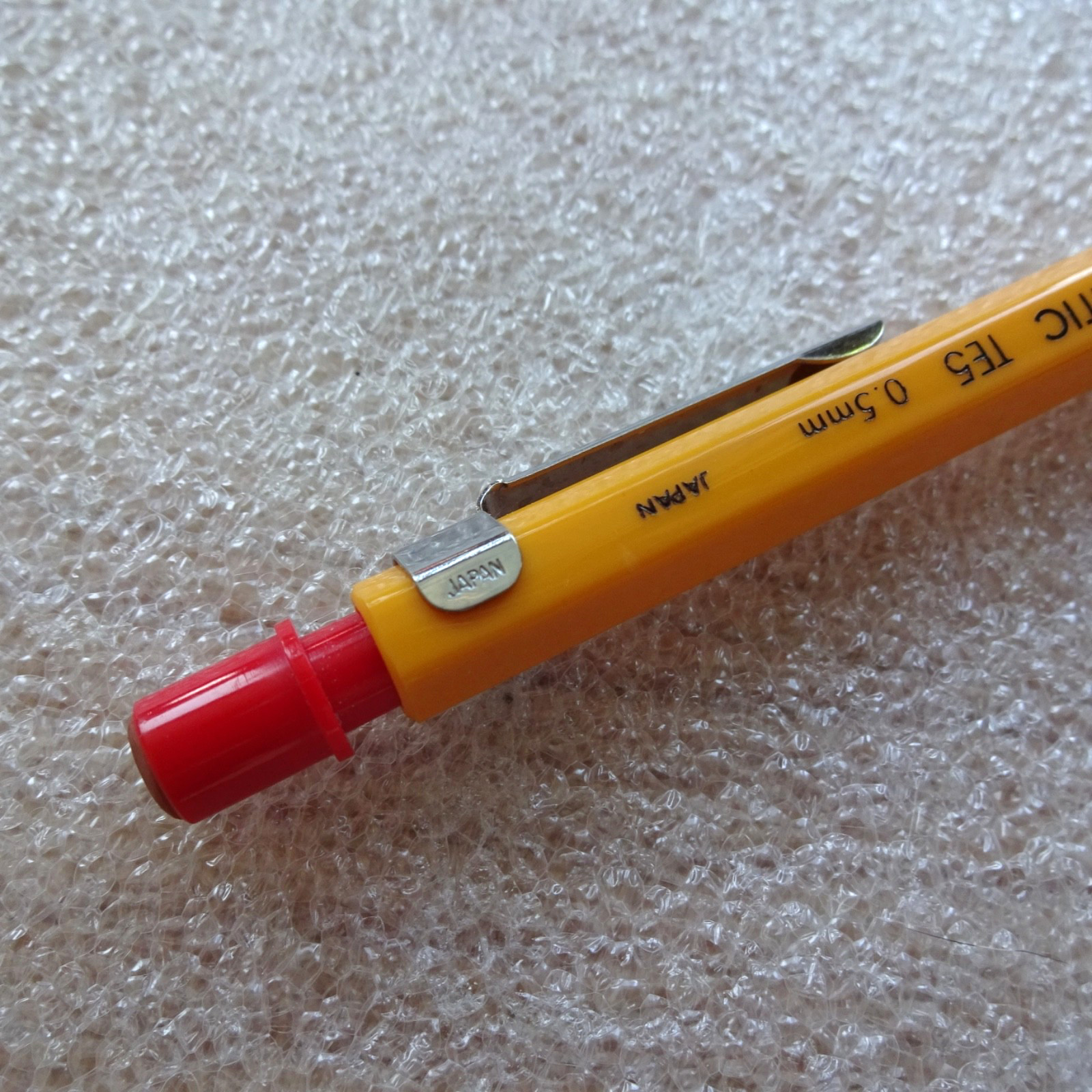 Berol Automatic TE5 0.5 Yellow Mechanical Pencil -Vintage Japan