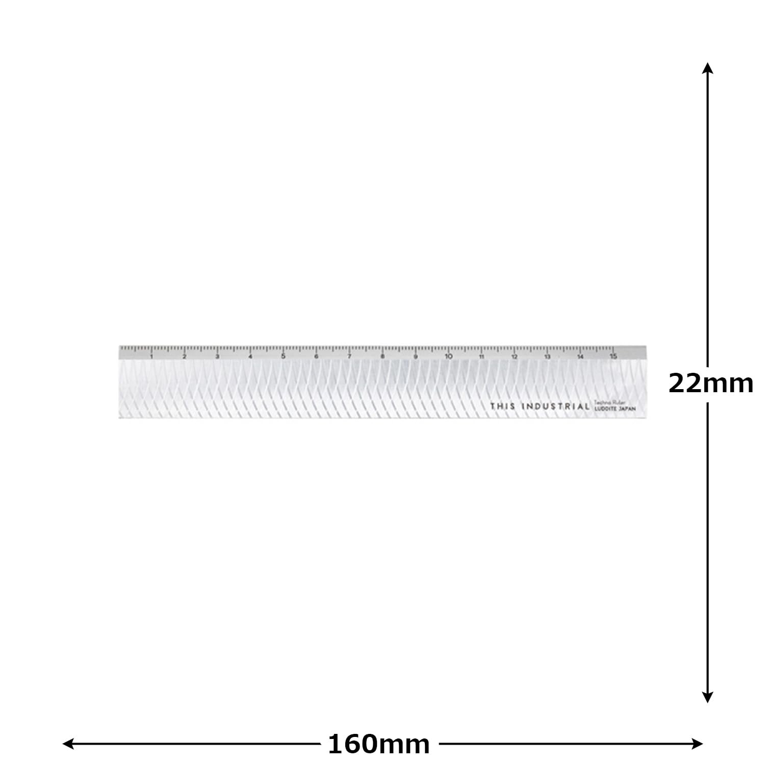 Luddite Techno Ruler, Silver, LDTI-TR-25