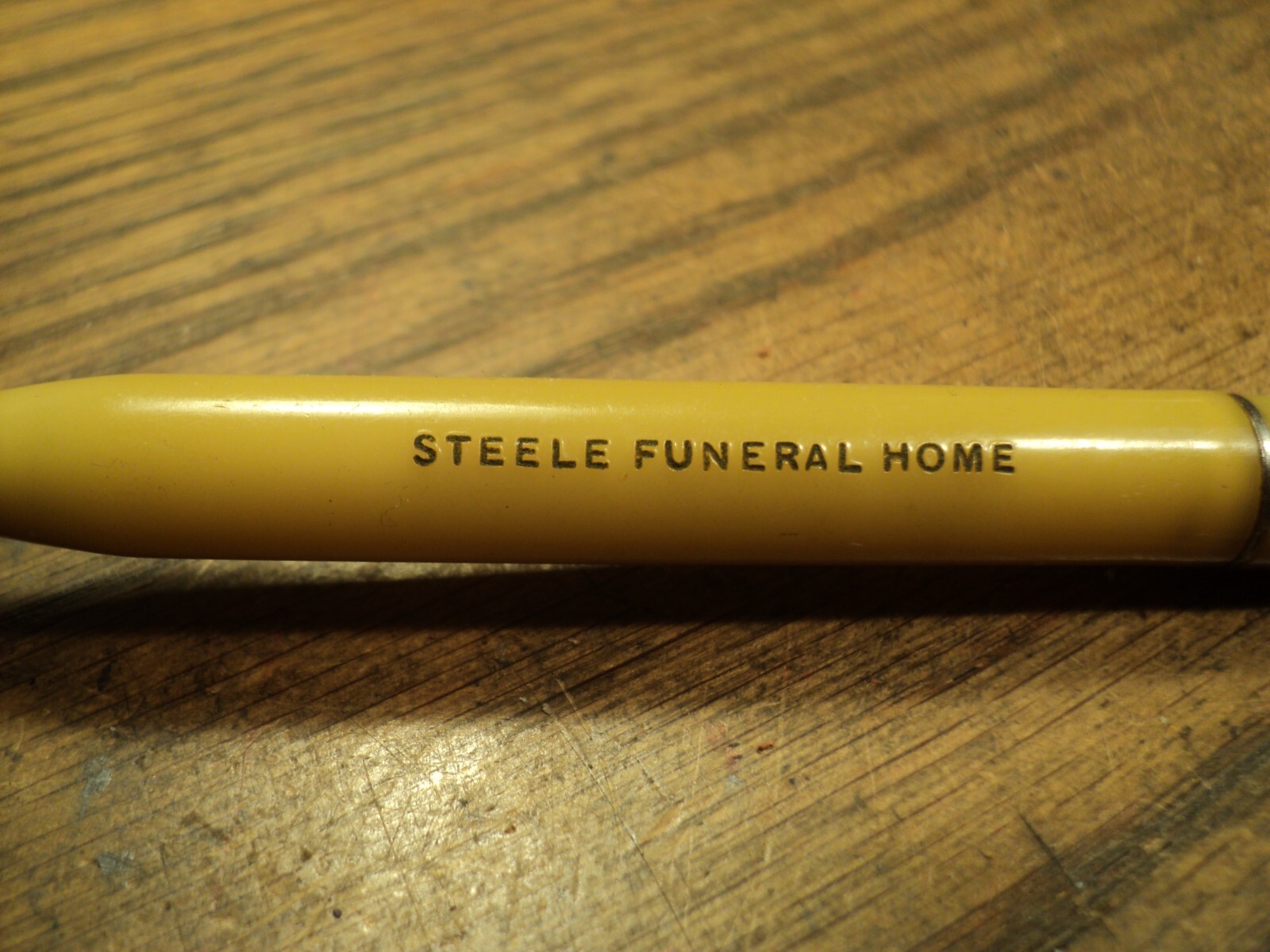 Vintage Mechanical Pencil Steele Funeral Home 4-3/16″ Unbranded