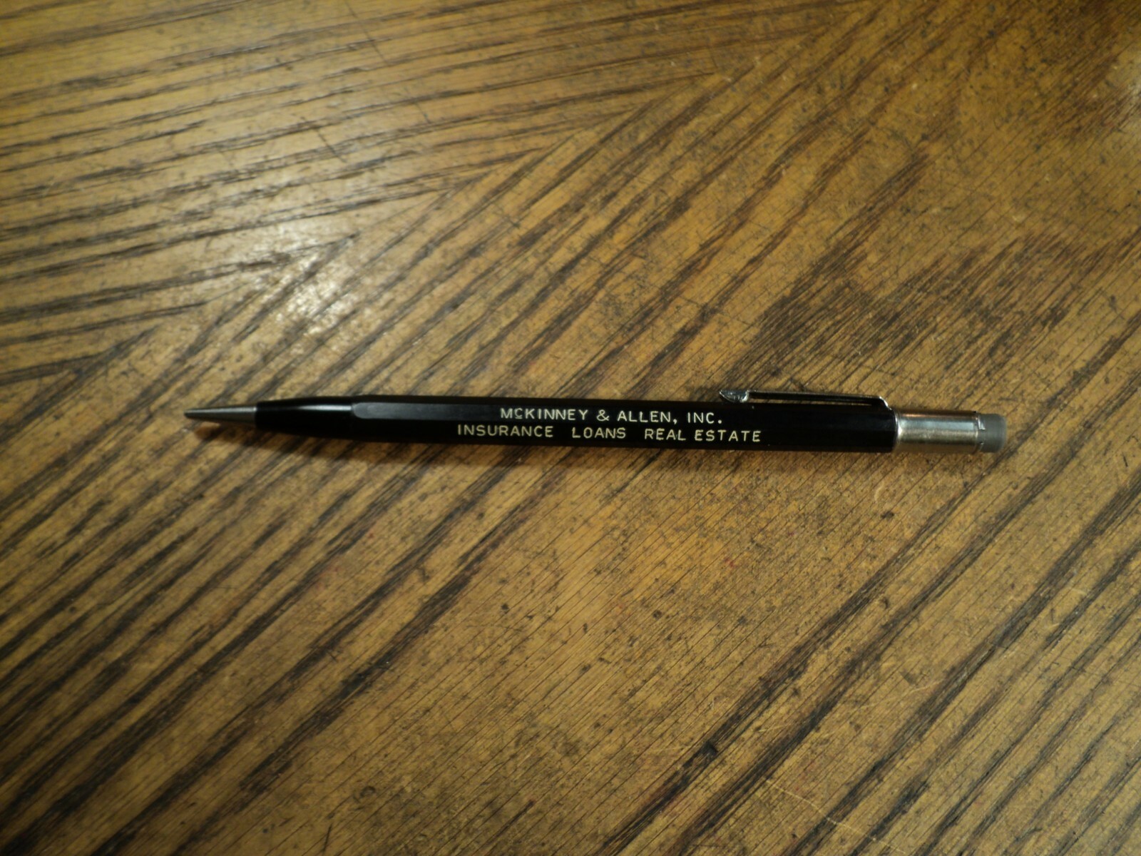 Vintage Autopoint Mechanical Pencil McKinney & Allen Insurance Loans Real Estate