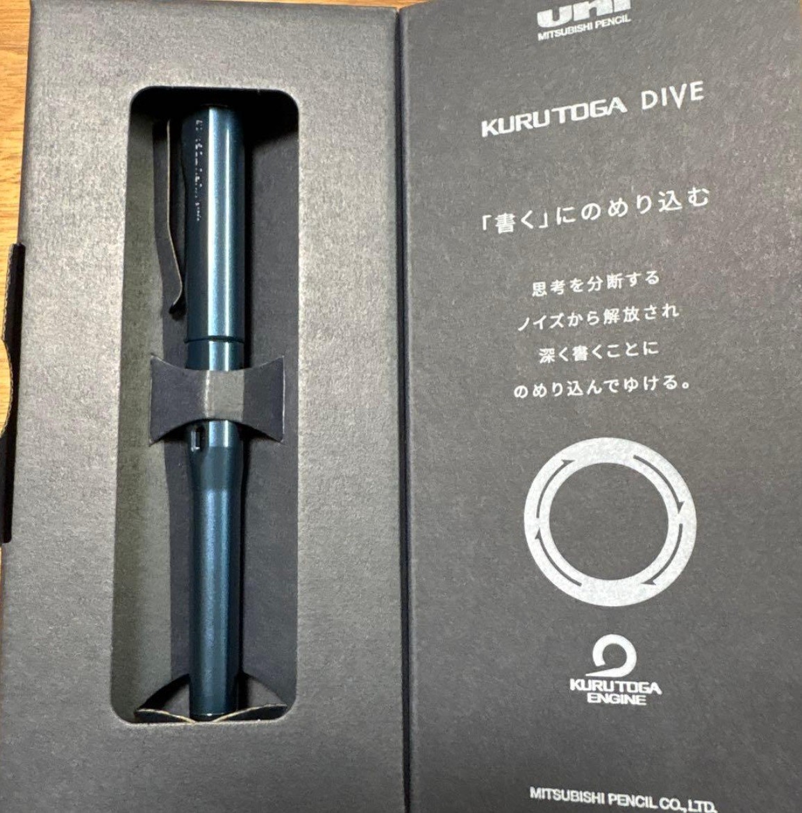 UNI Kuru Toga Dive Abyss Blue 0.5mm Mechanical Pencil New Japan