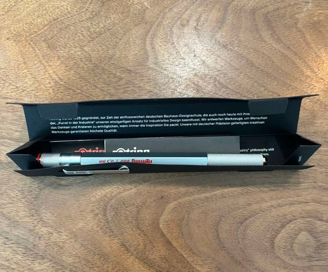rotring 800 mechanical pencil 0.5mm silver