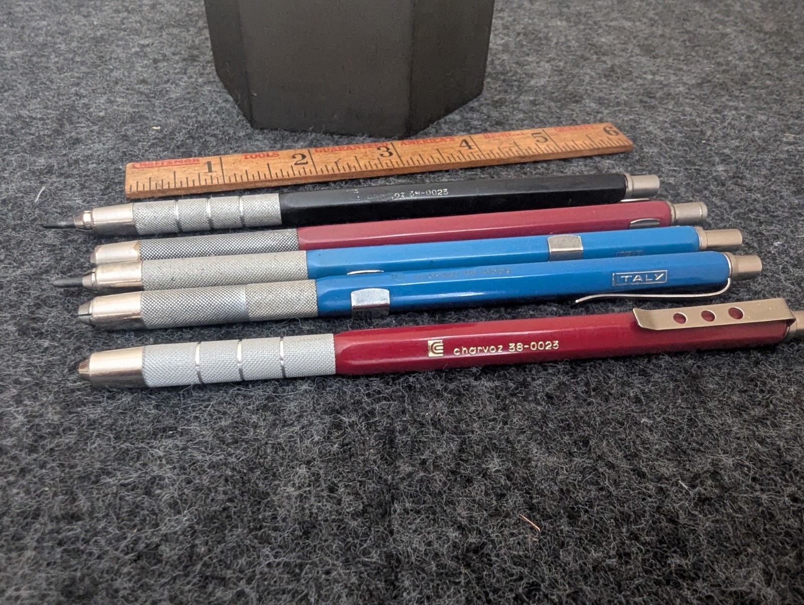 Lot of 5 Charvoz 38-0023 + 38-022 Drafting Lead Holders Italy JM