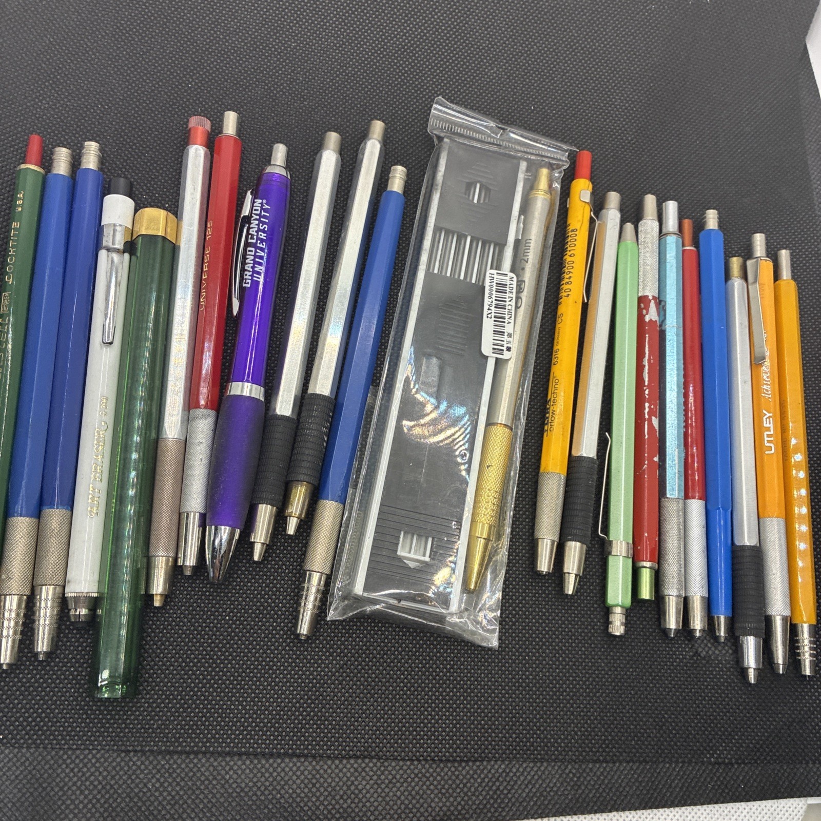 20 Lead Holders Mechanical Pencils Vintage Used Lot #113 LOCAAA