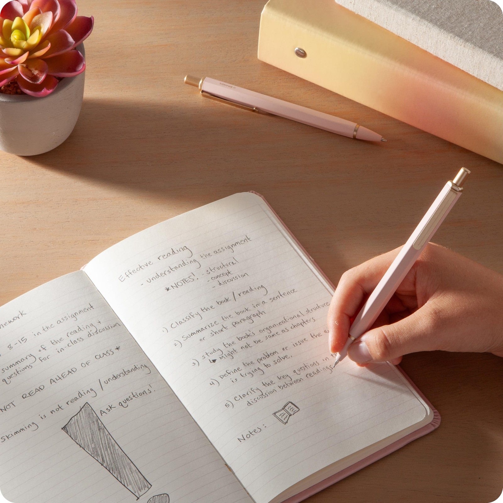 U Brands Cambria Mechanical Pencils, Set of 1 Count (Pack 2), Blush Pink