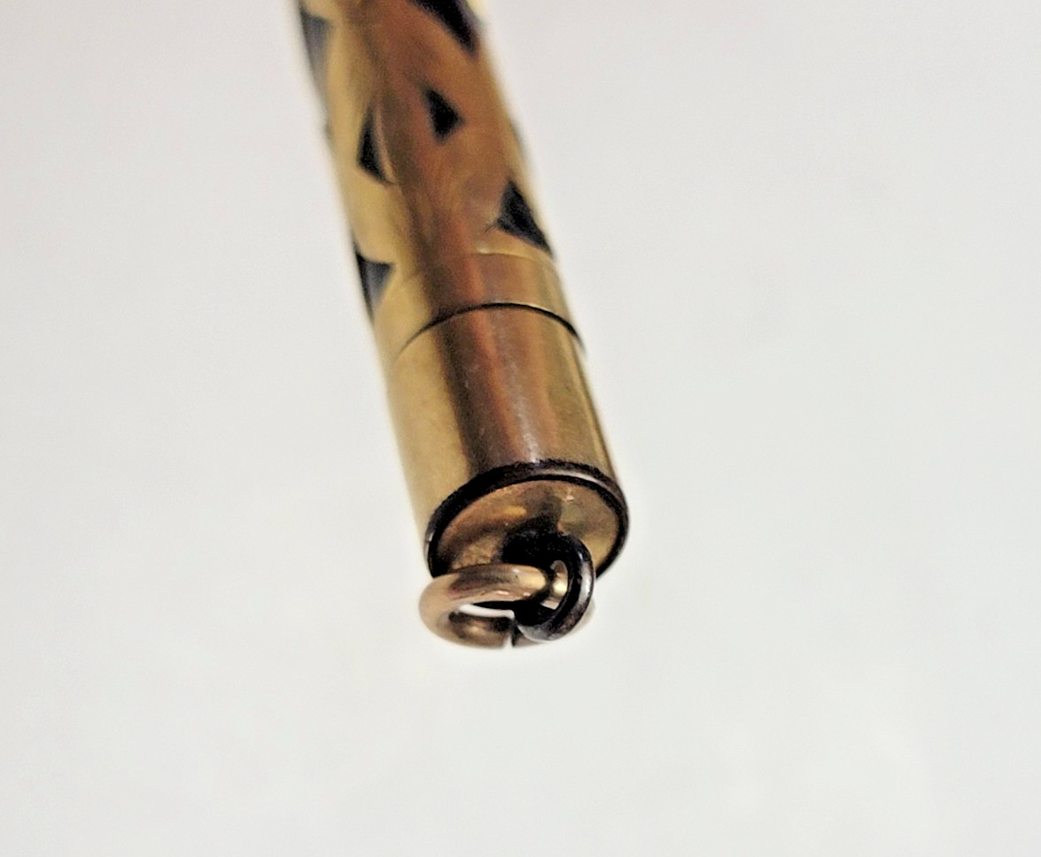 Antique WATERMAN’S gold filled Chatelaine/Short mechanical pencil art deco 1920s