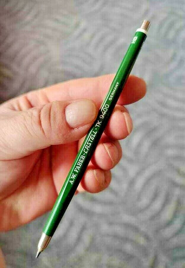 🔴Vintage A.W. FABER-CASTELL TK 9400 HB 2.0mm Drafting Mechanical Pencil 1970s🔴