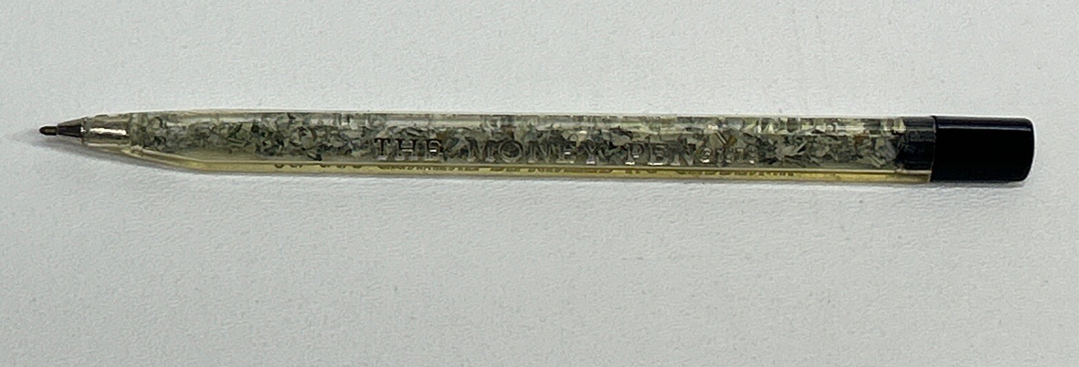 Vintage “The Money Pen” $2000 De-Minted Money 1978 No Ink