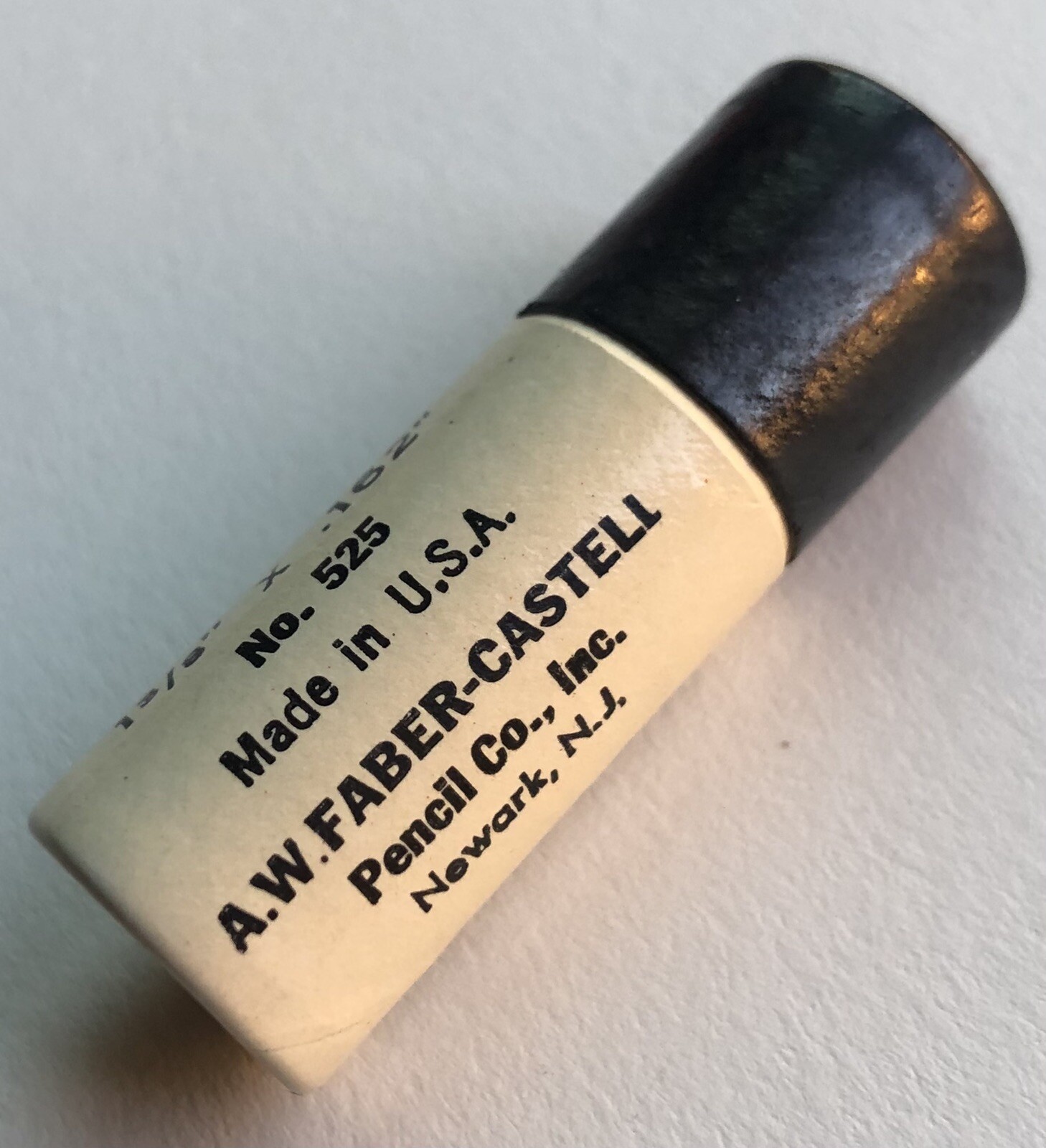 Vintage A. W. Faber Black China Marking 4mm Lead NOS 6 Per Tube Extra Holder USA