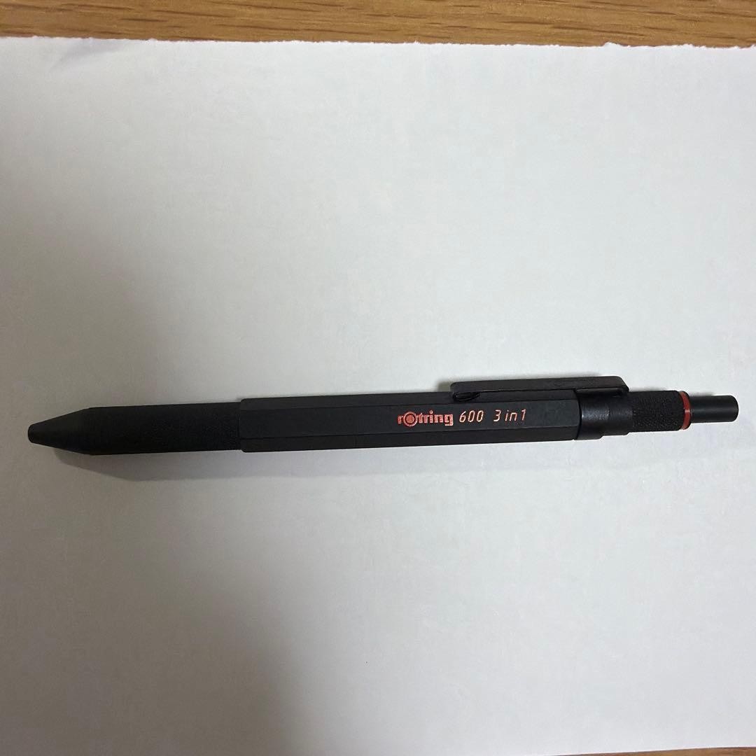rotring 600 3 in 1 multifunction pen black