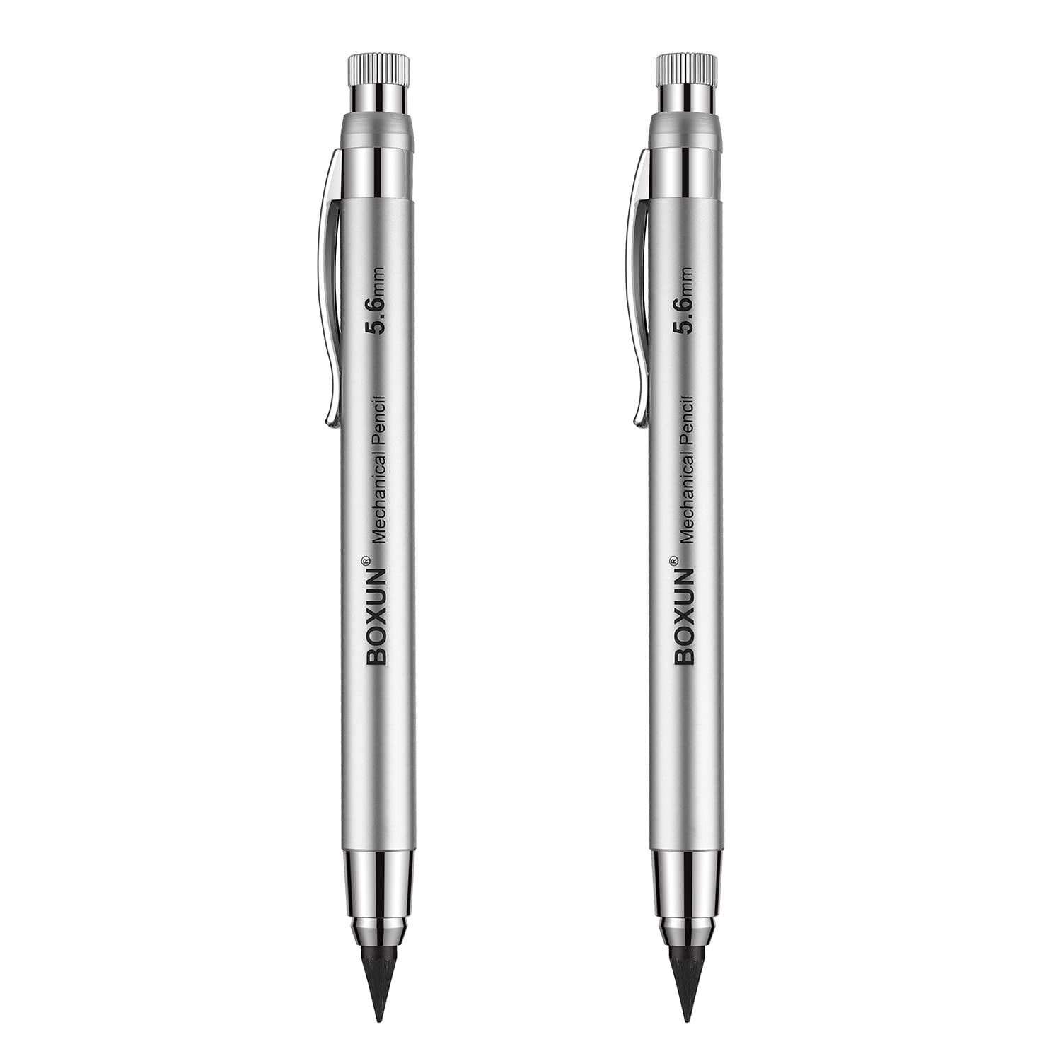 BOXUN 5.6 MM Lead Holder, Clutch Pencils for Draft 2 Count (Pack of 1)