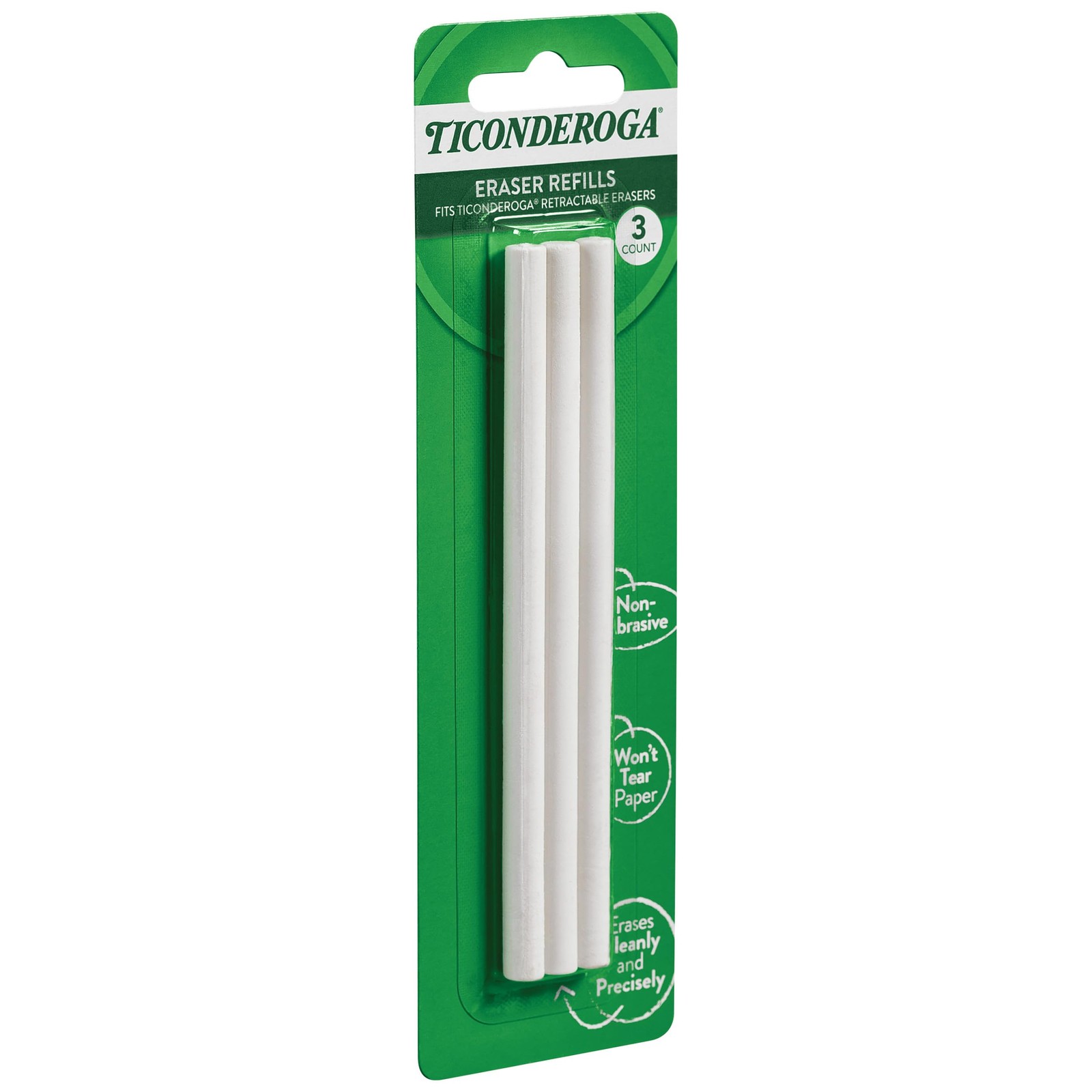 Retractable Eraser Refills White 3 Count 6 Packs X38003 Replacement Supply