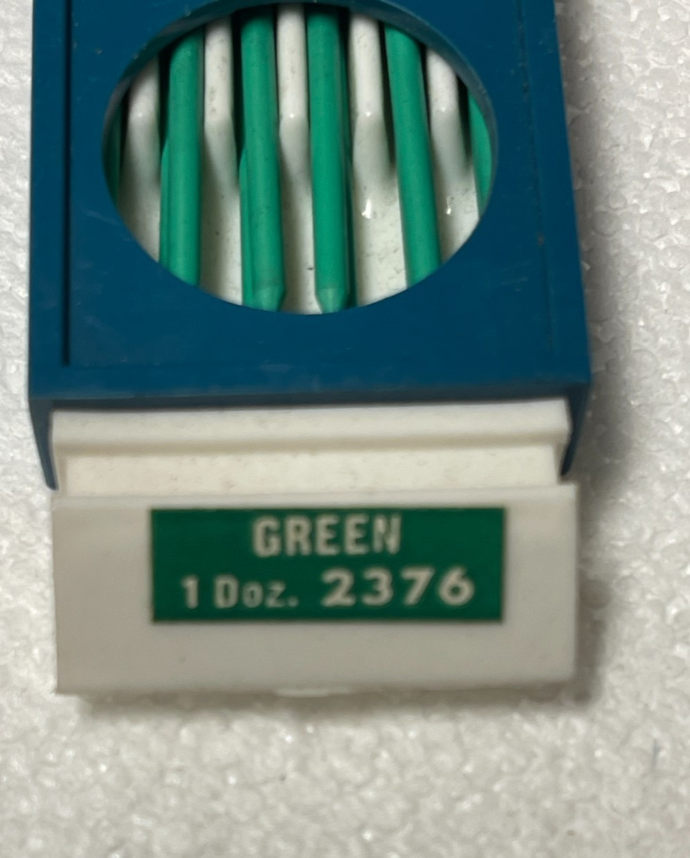Vtg Eagle Berol Turquoise Drawing Leads 30 Box Mega Lot 2375 /2376 & Lead Holder