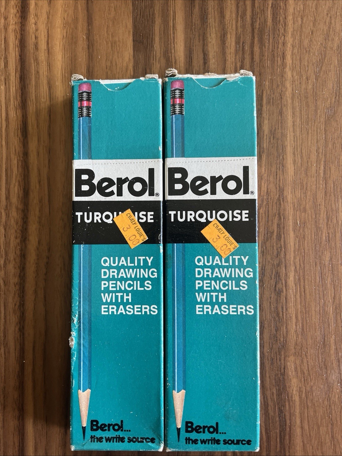 24 – Berol turquoise pencils – 1375 3B