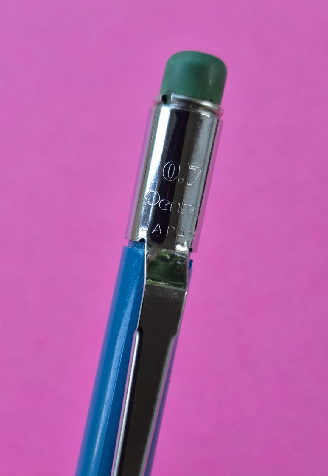 Vintage Pentel PD347 Quicker Clicker 0.7mm Blue Japan