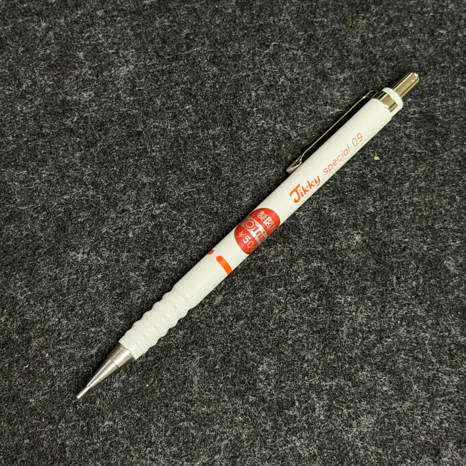 Vintage rOtring Tikky Special 0.9mm White Orange 1st Gen NOS JDM