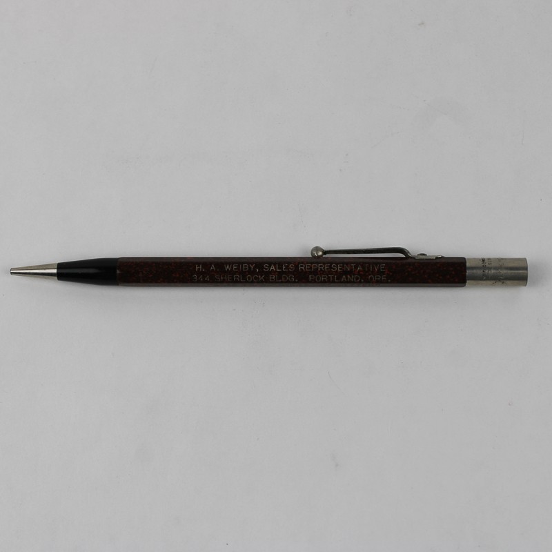 Vintage Mechanical Pencil H.A. Weiby Star Brand Shoes Salesman Portland Oregon